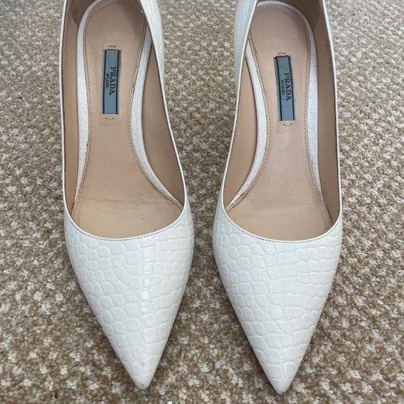 White Prada Heels - Picture 7 of 7